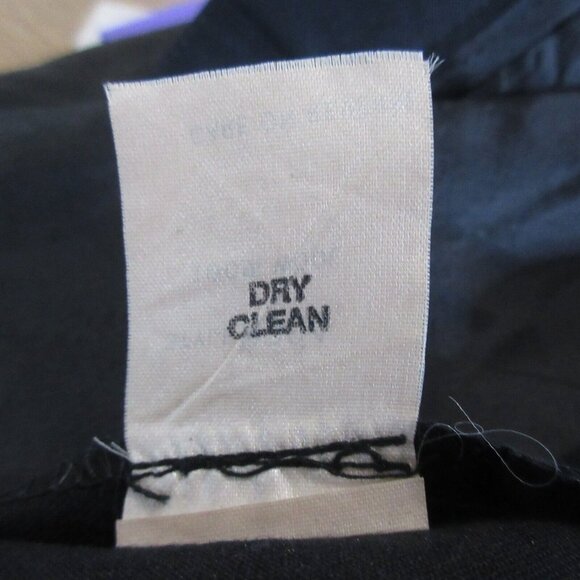 Perry Ellis Portfolio Skirt Womens Size 14 Black Pencil Straight 100% Wool Italy - Picture 9 of 10